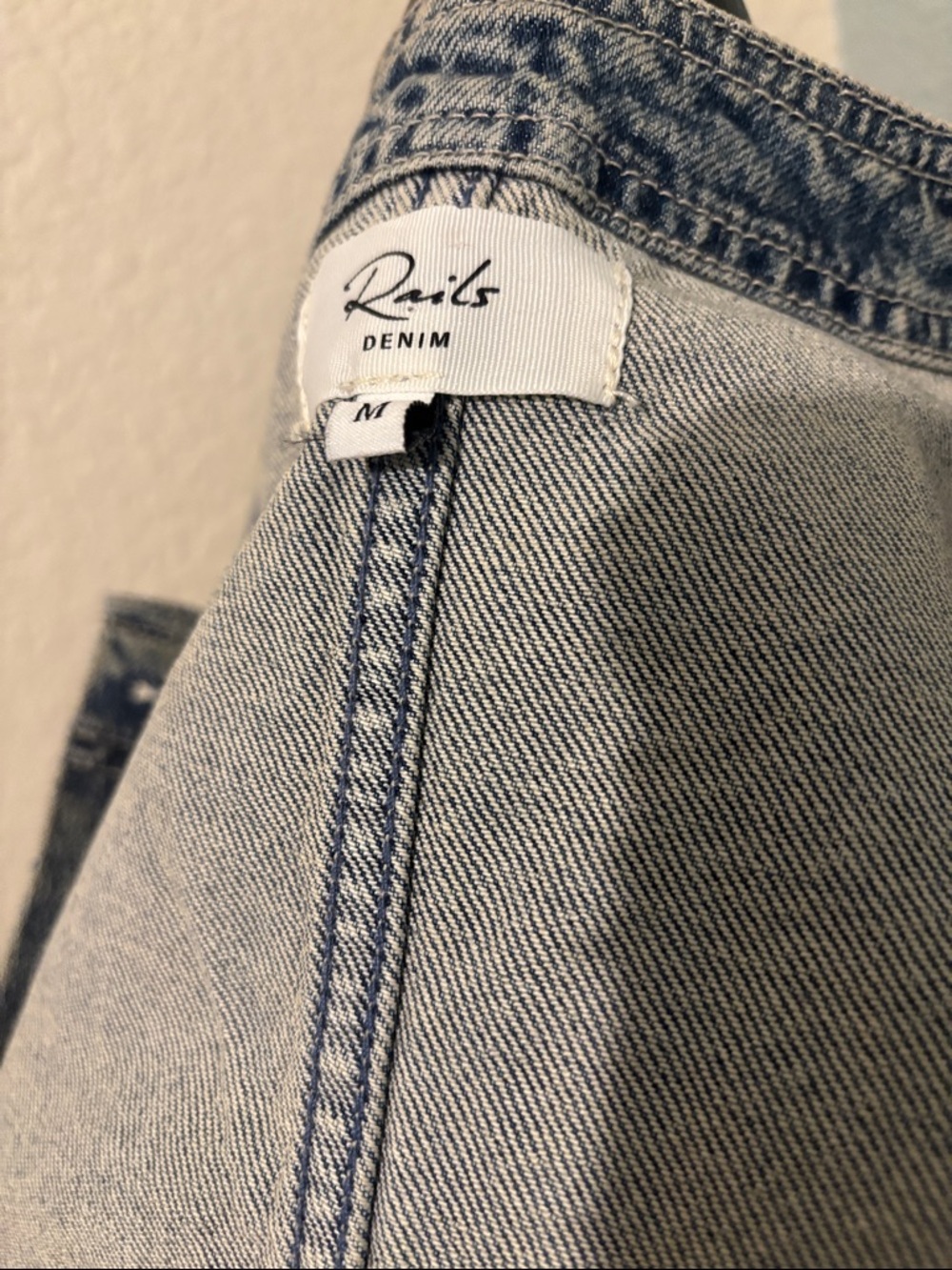 $278 Rails Capistrano Jacket Desert Sky Studded Denim Pocketed Jacket - Picture 12 of 14
